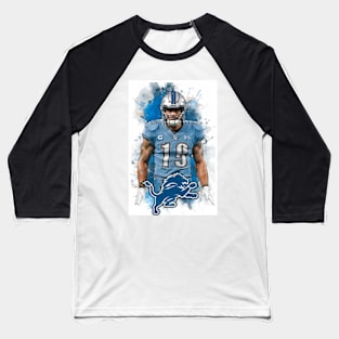 Detroit Lions Baseball T-Shirt